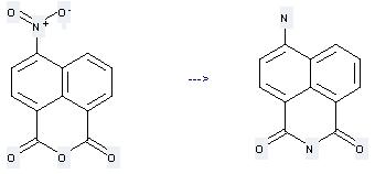 1H-Benz[de]isoquinoline-1,3(2H)-dione,6-amino- can be prepared by 4-nitro-naphthalene-1,8-dicarboxylic acid anhydride